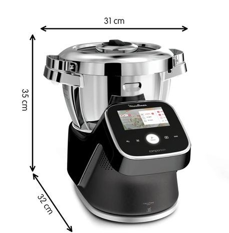 Robot de cocina Moulinex I Companion Touch Pro XL negro HF93D810