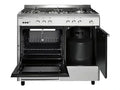 Airlux AA9PCGIX2 Butamax Range Cooker - Butanette 90cm Gas Black Stainless Steel