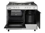 Airlux AA9PCGIX2 Butamax Range Cooker - Butanette 90cm Gas Black Stainless Steel