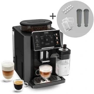 Krups Sensation Lait EA912HF1 Kaffeemaschine Anthrazitgrau + Wartungskit