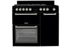 Leisure CUISINEMASTER PRO 100cm Gas- und Glaskeramik-Kochfeld, Schwarz - PR100F560K