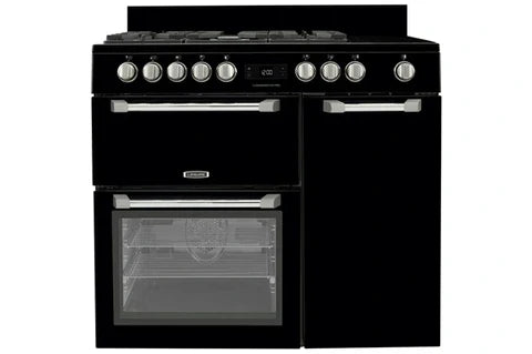 Leisure CUISINEMASTER PRO 100cm Gas- und Glaskeramik-Kochfeld, Schwarz - PR100F560K