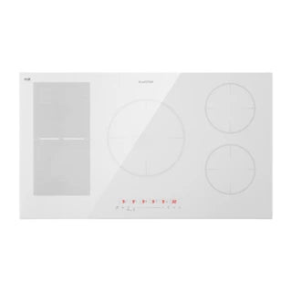 KLARSTEIN Delicatessa 90 Hybrid cooktop - glass-ceramic hob - 7400W - timer - White
