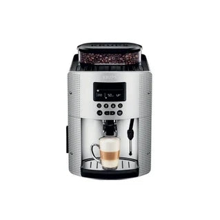 Krups Essential EA815E70 espresso coffee machine – automatic coffee machine with milk frother – 15 bar – silver