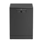 Beko 60 cm 14-place-setting 42 dB grey freestanding dishwasher BDFN26460G