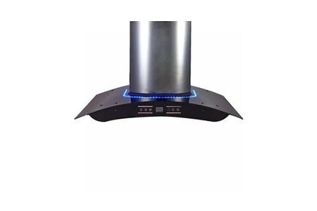 Campana extractora decorativa de pared Syntrox de 90 cm con led azul