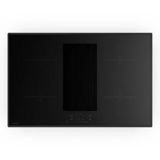 Hob with integrated extractor KLARSTEIN Velaire elegant minimalist 80 cm induction hob with integrated extractor, 8400W, Black
