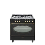 Glem GU850CER black gas cooker