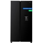 Gedtech multi-door refrigerator, American-style GSBS510BL 510L (324L + 181L) – No Frost, Black