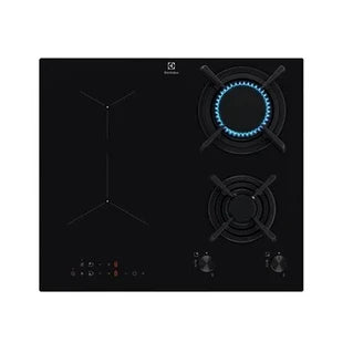Placa mixta Electrolux Serie 300 KDI640713K - Placa de cocción mixta inducción y gas - 4 zonas de cocción - Integrable - ancho: 56 cm - profundidad: 49 cm - negro