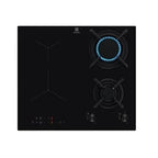 Placa mixta Electrolux Serie 300 KDI640713K - Placa de cocción mixta inducción y gas - 4 zonas de cocción - Integrable - ancho: 56 cm - profundidad: 49 cm - negro