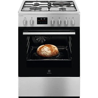 Electrolux EKM668989X freestanding dual-fuel cooker