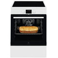 Electrolux SurroundCook LKI64890BW - Range cooker - freestanding - width: 59.6 cm - depth: 60 cm - height: 85 cm - with self-cleaning system - white