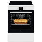Electrolux SurroundCook LKI64890BW - Range cooker - freestanding - width: 59.6 cm - depth: 60 cm - height: 85 cm - with self-cleaning system - white