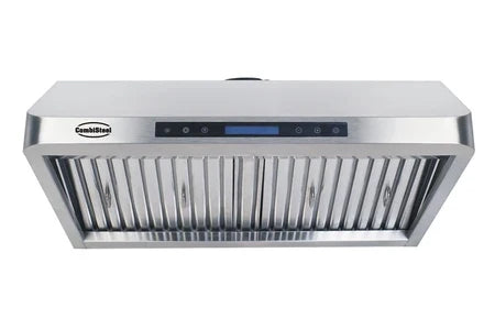 CombiSteel professional stainless steel canopy extractor hood with motor, 900 mm