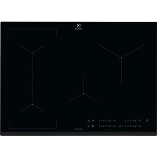 Electrolux EIV734 - induction hob - 4 cooking zones - cutout - width: 68 cm - depth: 49 cm - with beveled front edge - black