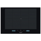 Table de cuisson Whirlpool SMP778CNEIXL avec quatre zones de cuisson et commande tactile, vue de face.