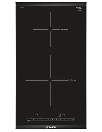 Bosch Serie | 6 PIB375FB1E mixed hob - Induction cooktop - 2 cooking zones - Cutout - width: 27 cm - depth: 49 cm - with front trim and