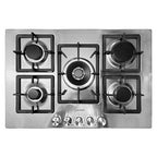 Encimera de gas Gurari - - FQ755VTGC - 75 cm - 4,0 KW WOK - Acero inoxidable