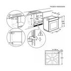 Electrolux Einbaubackofen Multifunktions-Einbaubackofen 72l 60cm Pyrolyse EOF6P46V1