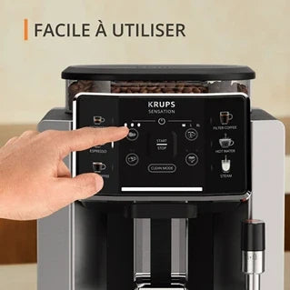 Cafetera automática Krups Sensation EA910E10 Gris
