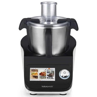 Naturamix multifunctional food processor with built-in scale and touchscreen + extra bowl included, food processor + bowl