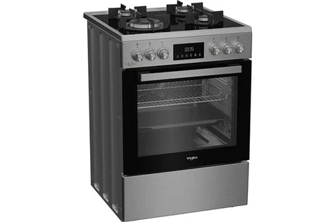 Whirlpool W6G8LCSWXF stainless steel gas cooker