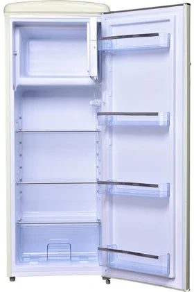 Frigelux RF218RC single-door refrigerator, vintage retro 1950s style