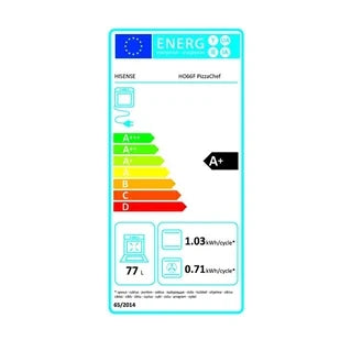 Horno encastrable Hisense Horno integrado 59.4cm 77l 3500 w negro HO66F