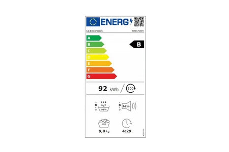 Secadora con bomba de calor LG 9kg 60cm RH9X76WH