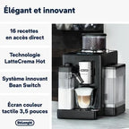 Bean-to-cup coffee machine Delonghi FEB4455.B RIVELIA Black