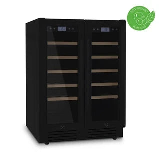 Vinoteca doble zona Les Petits Champs empotrable 42 botellas - CAVCEDB42
