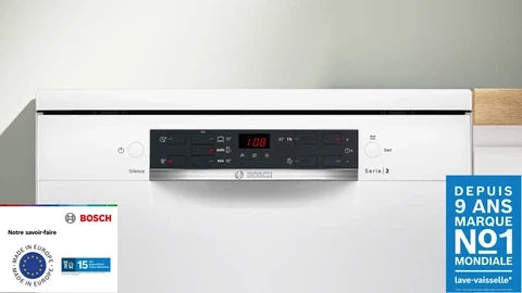 Lavavajillas independiente Bosch SMS25AW09F de 60 cm, blanco