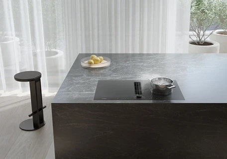 Hob with integrated extractor Gaggenau CV282101M MATTE BLACK