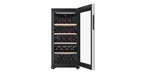Vinoteca de servicio Haier hws116gae - de libre instalación - 116 botellas al. 126,5 x an. 59,5 cm - negro