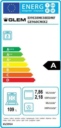 Glem GE960CMIX2 Standherd Breite: 90 cm - Tiefe: 60 cm - Höhe: 91 cm