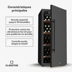 Vinoteca de servicio KLARSTEIN Cellar Max 114 botellas Compresor 238 L 5 - 20 °C