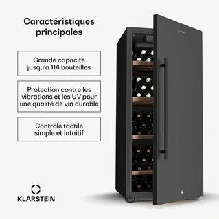 Vinoteca de servicio KLARSTEIN Cellar Max 114 botellas Compresor 238 L 5 - 20 °C