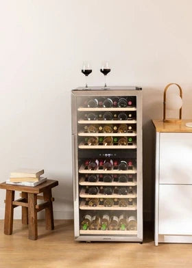Vinoteca de servicio Create WINECOOLER XXL - refrigerada 70 botellas - Inoxidable