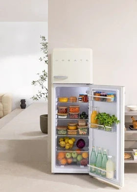 Kühlschrank Bar Create FRIDGE STYLANCE TOP 246L – Retro-Kühl-Gefrierkombination – Off-White
