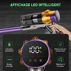 Lexzurn cordless stick vacuum cleaner - 78000pa-600W - 70min runtime