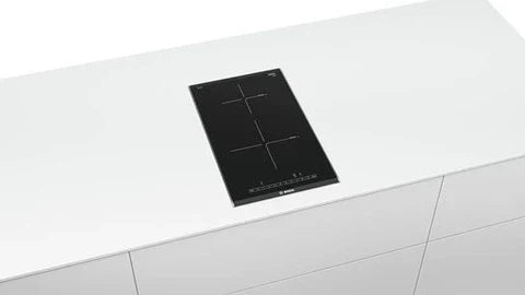Bosch Serie | 6 PIB375FB1E mixed hob - Induction cooktop - 2 cooking zones - Cutout - width: 27 cm - depth: 49 cm - with front trim and