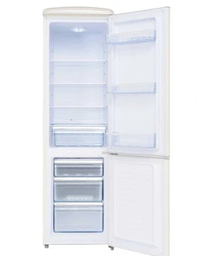 Frigelux CB255RC bottom-freezer refrigerator, vintage retro 1950s style