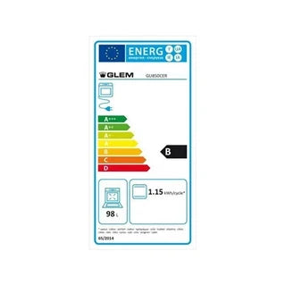 Cocina Glem Cocina a gas GU850CER negro