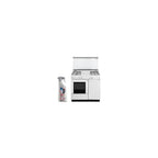 Glem white gas range cooker with 4 burners, 80 x 50 cm