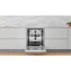 Whirlpool W0BD851AX Vollintegrierbarer Geschirrspüler Silber