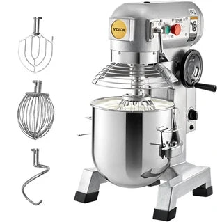 Robot de repostería Vevor multifunción, robot de cocina de acero inoxidable, 16 L, 500 W