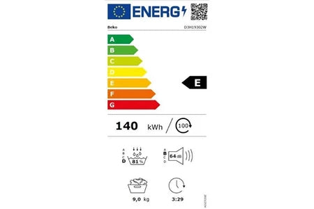 Beko D3H19302W heat pump tumble dryer