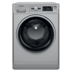 Lave-linge Whirlpool FFBP10469SBSVFR avec porte en verre et commandes numériques, vue de face.
