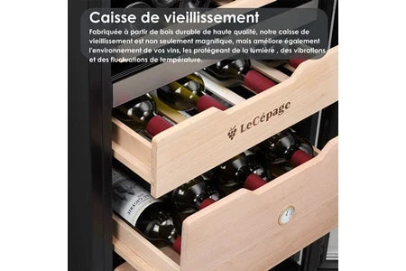 Vinoteca multitemperatura LeCépage Vinoteca polivalente de triple zona AGK3ZMULTI 282L